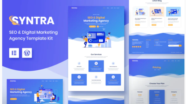 SYNTRA – SEO & Digital Marketing Agency Template Kit | Srmehranclub