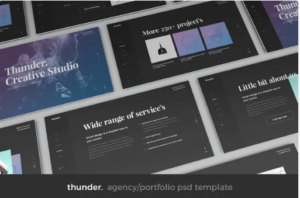 Thunder - Agency Split PSD Template | Srmehranclub.com
