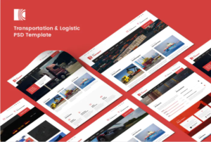 Transportation & Logistic PSD Template | Srmehranclub