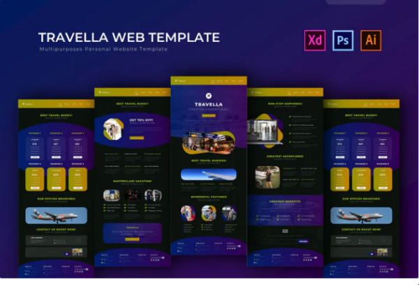 Travella | PSD Web Template | Srmehranclub.com