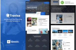 Travisa – Immigration & Visa Consulting Elementor Template Kit| GPL