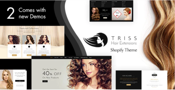 Triss - Hair Extension, Beauty Salon Shopify Theme | Srmehranclub.com