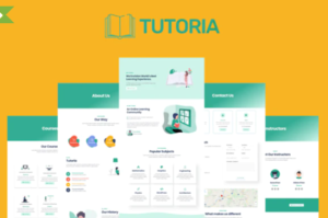 Tutoria - Education & Online Courses Elementor Template Kit | Srmehranclub