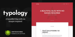 Typology – Text Based Minimal WordPress Blog Theme 1.6.1