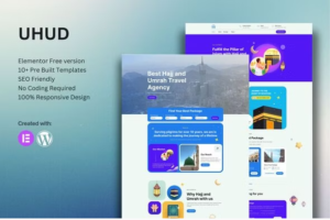 Uhud - Hajj & Umrah Tour Travel Elementor Template Kit download
