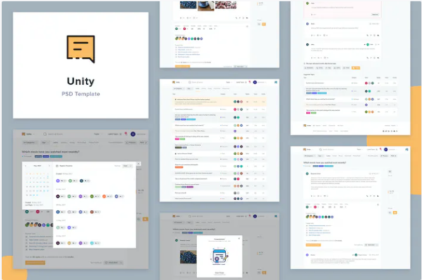 Unity Forum PSD Template | Srmehranclub.com