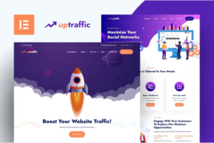 Uptraffic - Digital Marketing Agency Elementor Template Kit download