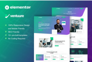 Ventuure - Business Consulting & Investment Elementor Template Kit download