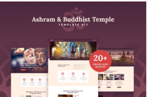 Vihara - Ashram & Oriental Buddhist Temple Elementor Template Kit GPL