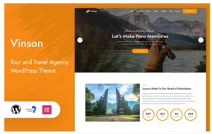 Vinson - Tour and Travel Landing Page WordPress Theme - Srmehranclub