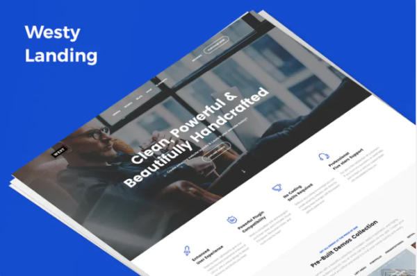 Westy Demo Landing PSD Template | Srmehranclub