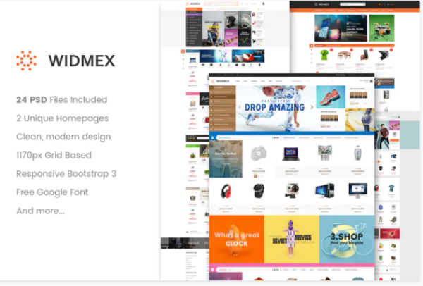 WidMex - Multipurpose eCommerce PSD Template | Srmehranclub