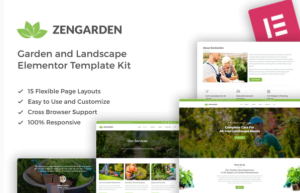 ZenGarden - Garden & Landscape Elementor Template Kit| Srmehranclub