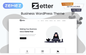Zetter – Business Multipurpose Black&White Elementor WordPress Theme