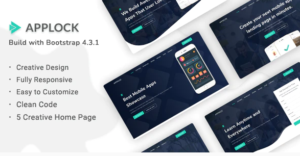 Applock – Responsive App Landing Page Template