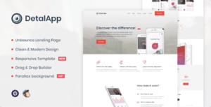 Detalapp – App Unbounce Landing Page Template