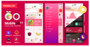 GoMobileUX GPL – Bootstrap 5 Framework 7 Angular 12 Multipurpose HTML Template