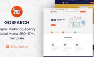 Gosearch – Digital Marketing Agency HTML Template