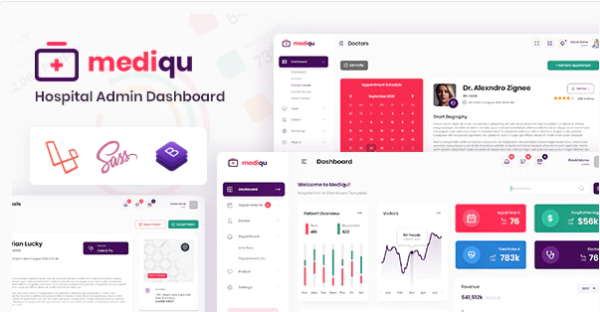 Hospital Laravel Admin Dashboard & Bootstrap Template