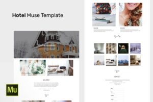 Hotel – Adobe Muse CC Responsive Template + Animations & Gallery Widget