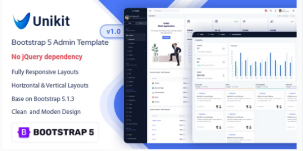 Unikit – Multi Application Admin Dashboard Template