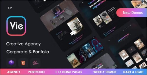 Vie – Creative Agency & Portfolio Template