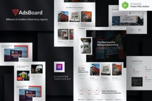 AdsBoard ? Billboard & Outdoor Advertising Agency Elementor Template Kit