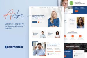 Airban ? Glasses & Eyewear Elementor Template Kit