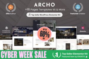 Archo - Architecture & Interior Elementor Template Kit