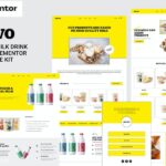 Arvo - Food & Milk Drink Store Elementor Template Kit