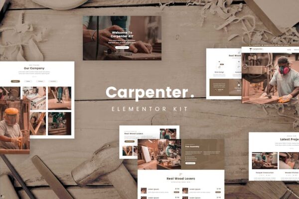 Ash - Carpenter Elementor Template Kit