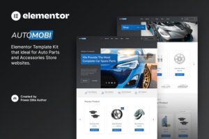 Automobi ? Auto Parts Store & Accessories Elementor Template Kit
