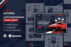 Autorix - Auto Maintenance Elementor Template Kit