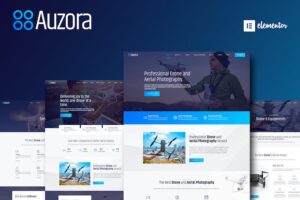 Auzora - Drone Aerial Photography Elementor Template Kit