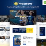 Aviacademy ? Aviation & Flight School Elementor Template Kit
