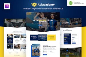 Aviacademy ? Aviation & Flight School Elementor Template Kit