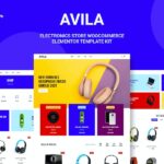 Avila - Electronic WooCommerce Elementor Template Kit