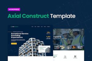 Axial ? Construction Company Elementor Template Kit