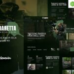 Baretta ? Paintball & Airsoft Club Elementor Template Kit