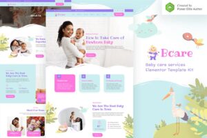 Bcare ? Baby Care Services Elementor Template Kit