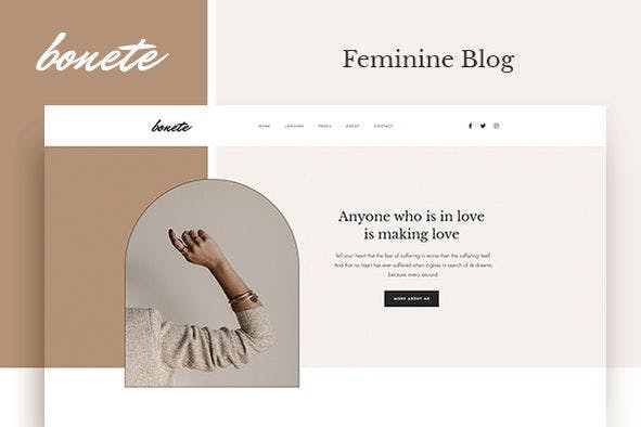 Bonete - Feminine Blog Elementor Template Kit
