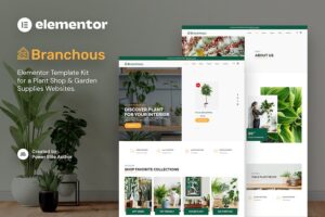 Branchous ? Plant & Garden Store Elementor Template Kit