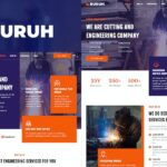 Buruh - Laser Cutting & Engineering Company Elementor Template Kit