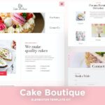 Cake Boutique - Cake Elementor Template Kit