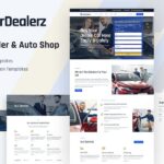 CarDealerz - Auto Dealer & Auto Shop Website Elementor Template Kit