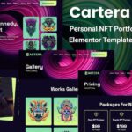 Cartera - Personal NFT Portfolio Elementor Template Kit
