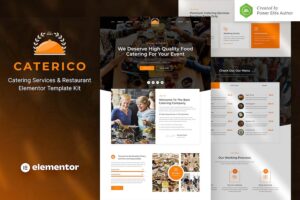 Caterico ? Catering Services & Restaurant Elementor Template Kit