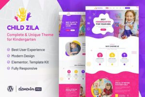 ChildZilla - Kindergarten & Childcare Elementor Template Kit