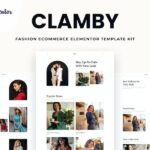 Clamby - Fashion Ecommerce Elementor Template Kit