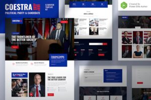 Coestra ? Political Party & Candidate Elementor Template Kit